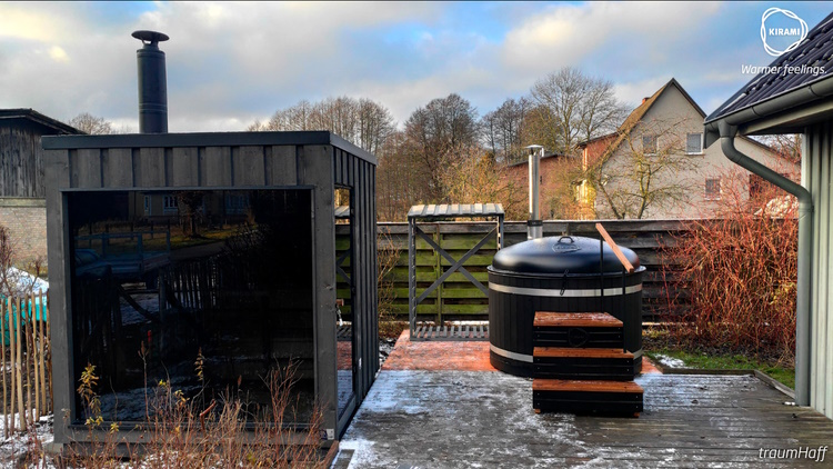 Franken Spa | Nowhot tubs and outdoor saunas are in place. | Kirami