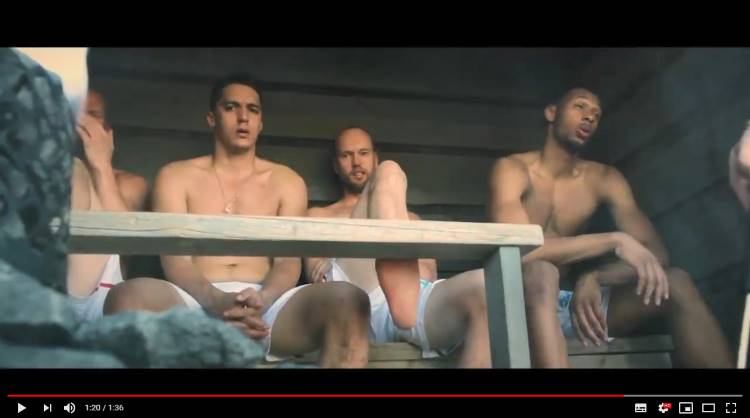 FinVision® - Sauna | VaLePa volleyball palyers enjoys to take a sauna bath in Kiramin FinVision® - Sauna | Kirami