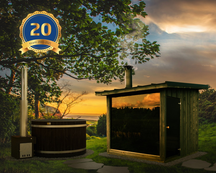 In honour of the anniversary, the customers can order a unique FinVision® -sauna and a matching hot tub as a package deal. | Kirami