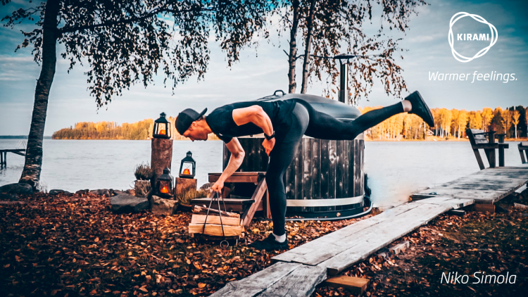 Teija Simola | You can do the hot tub workout while the tub is heating up and the water is not too hot, for instance | Kirami