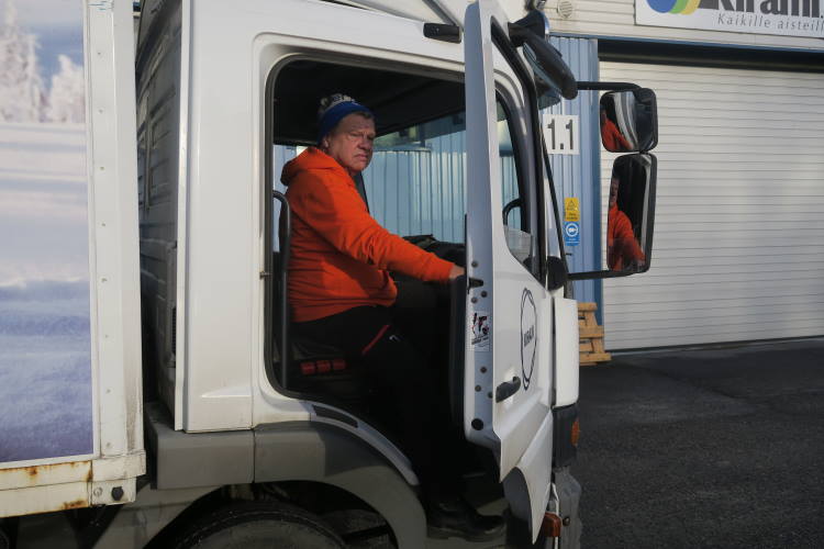 Enter Matti | Matti, who now helps with transports and maintenance at Kirami | Kirami