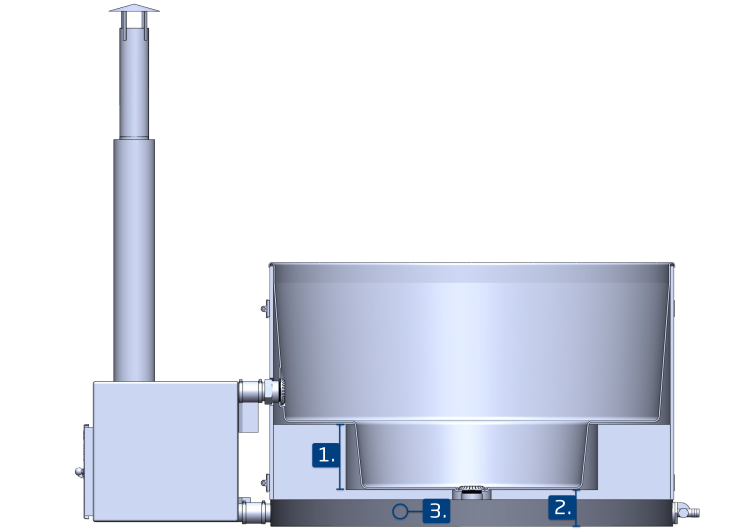 Cross section and insulation of the Kirami plastic tub | Kirami