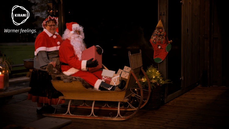 Matti and Pirjo appeared in Kirami’s 2019 Christmas card photo shoot as Santa Claus an Mrs Clause | Kirami - Warmer feelings.