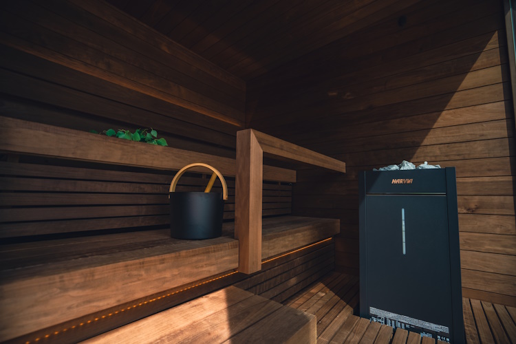 Kirami FinVision® Annex seamlessly combines traditional Finnish sauna culture. | Kirami outdoor saunas