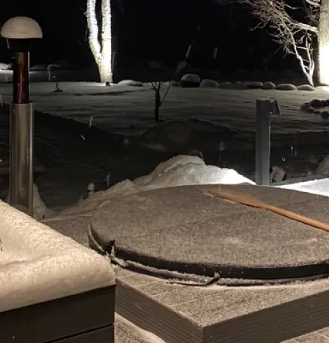 Kirami hot tub turns the cottage patio into a paradise | Kirami