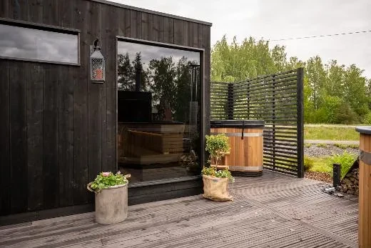 Kirami FinVision® -changing room S Misty connected to Misty sauna