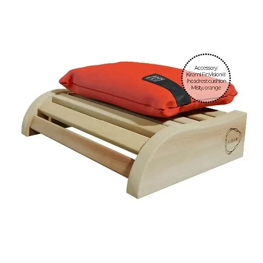 Kirami FinVision® -headrest, with orange accessory headrest cushion