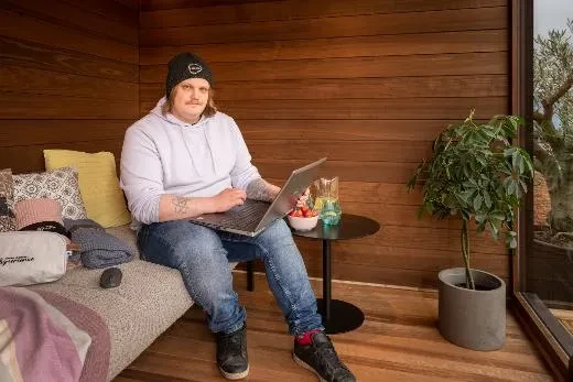 Kirami FinVision® -lounge M Misty - summer office!