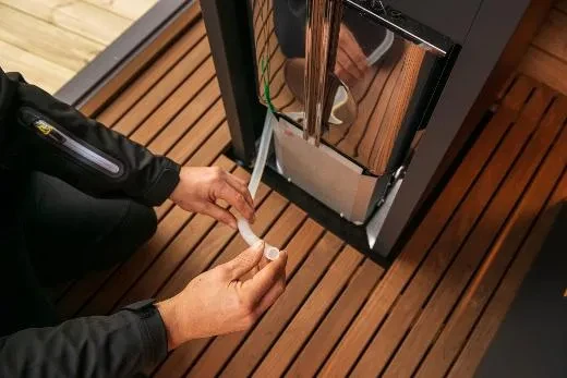 Kirami FinVision® -sauna M Misty, Harvia Virta Combi 10.8 kW - Finnish sauna