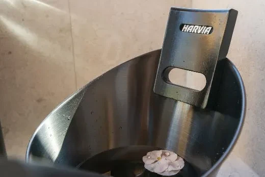 Kirami FinVision® -sauna M Zero (GlowBlack and CoralWhite)_Solarsystem model